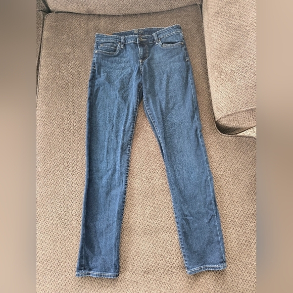 Kut From The Kloth Jeans Women Blue 32×30 Medium Wash Mid Rise Logo Straight - Picture 2 of 12